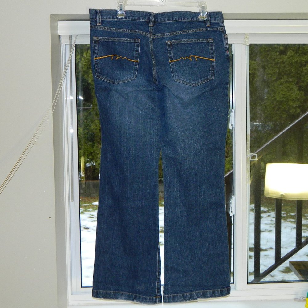 2 for/$25 Columbia Women's Hiking Outdoor Denim Blue Jeans Size 14